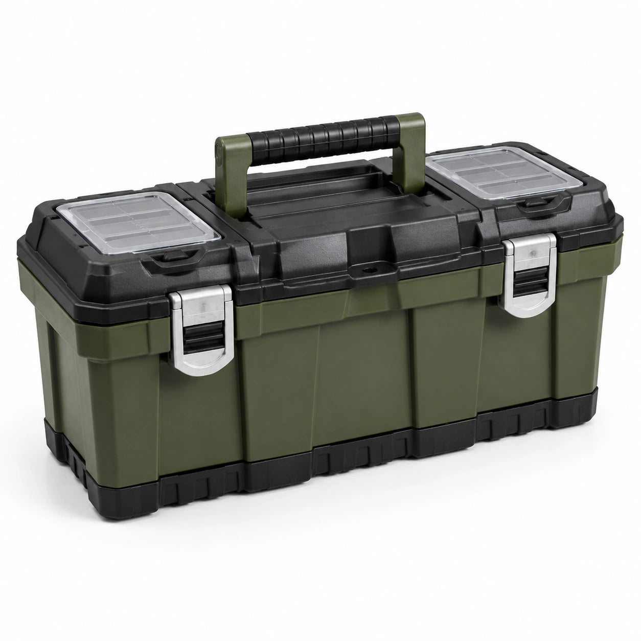 Caja de herramientas de plástico con compartimentos 50x25x25 cm